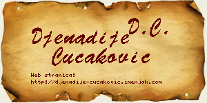 Đenadije Čučaković vizit kartica